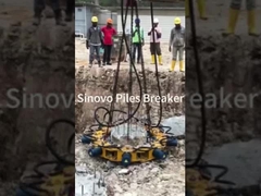 Funcionamento de um quebra-pilhas hidráulico