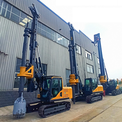 Perfuração 45kN/m da pilha de Mini Rotary Rig Machine Bore das obras com profundidade de furo 15m e diâmetro 1000mm