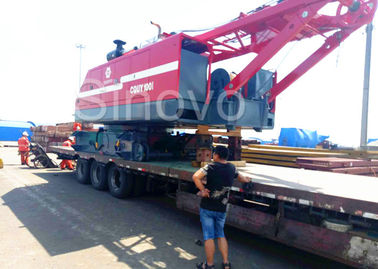 Guindaste de esteira rolante hidráulico CQUY100I 100 Ton Lattice Boom Crane com Cummins QSL.9209/2000KW/rpm para a venda