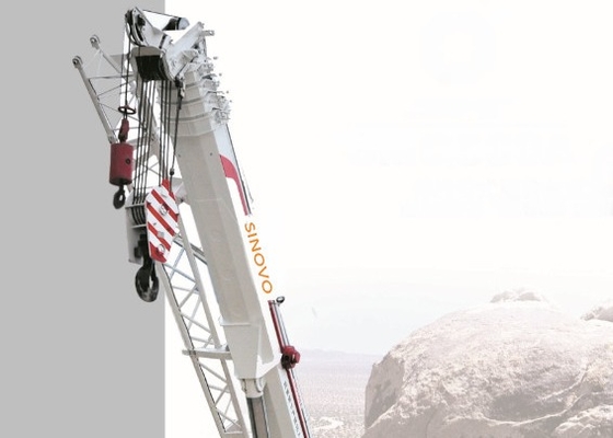 Guindaste de esteira rolante hidráulico telescópico SQ250A 37 Ton Lattice Boom Crane com preço baixo para a venda