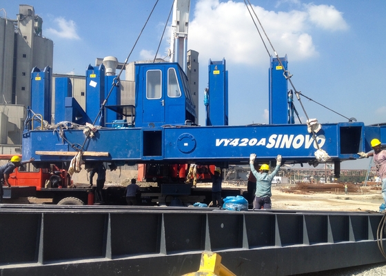 Motorista de pilha estático hidráulico da construção azul da cor VY120A de grande eficacia
