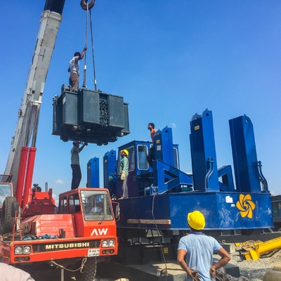 208tf que empilha o motorista de pilha estático hidráulico da pressão 8.9m/Min 45kw