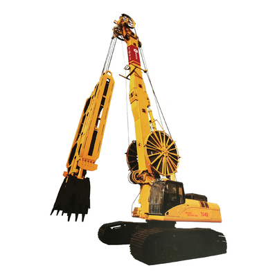 Equipamento hidráulico da garra da parede do diafragma TG42 equipado com sistema hidraulicamente ou mecanicamente operado do carretel da mangueira