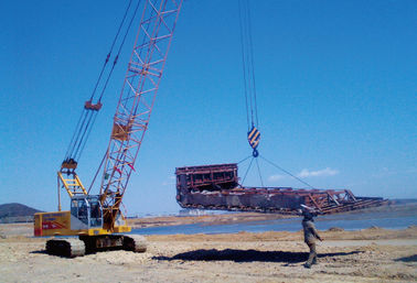 Guindaste de esteira rolante hidráulico CQUY550 55 Ton Lattice Boom Crane